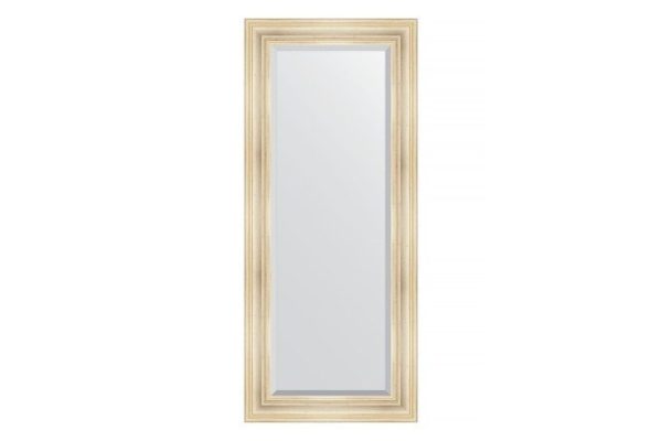 Wall mirror with bevel in a baguette frame EVOFORM etched silver 79x169 cm