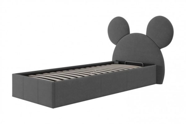 Double bed Mickey 120x200 cm color gray