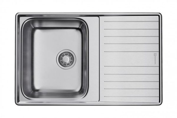 Inset sink with wing OMOIKIRI Sagami 79-IN 4993735, stainless steel 79x50x18 cm