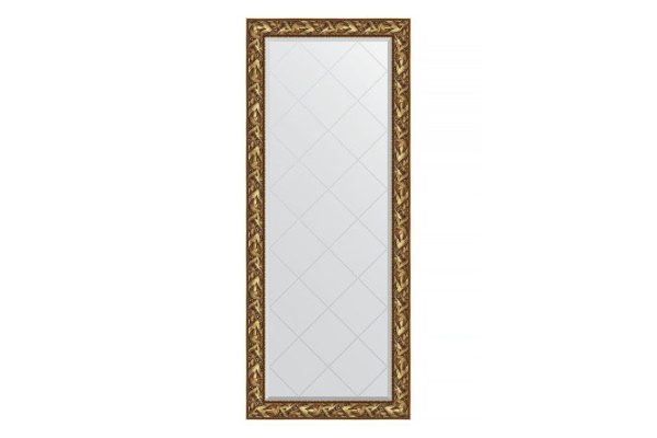 Floor mirror with engraving in a baguette frame EVOFORM BY 6324 Byzantium gold 84x203 cm