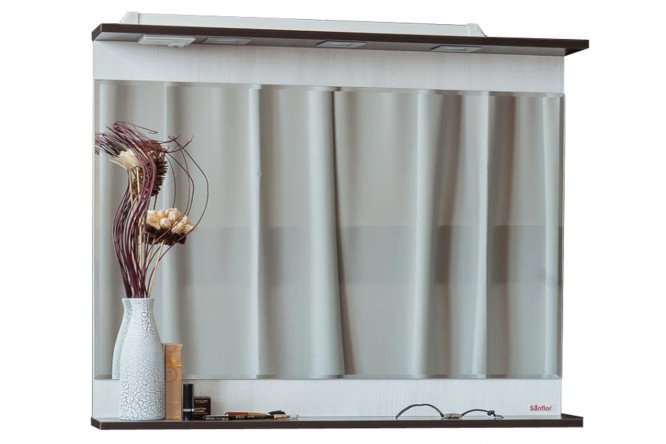 Mirror with shelf Sanflor Toledo 100.4x73.6x14.6 cm