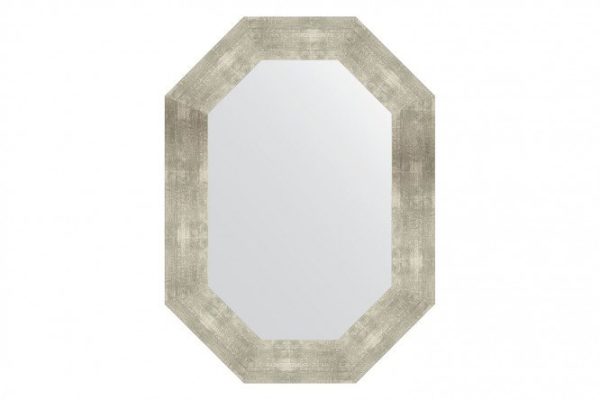 Wall mirror in a baguette frame EVOFORM Polygon BY 7197, aluminum 56x76 cm