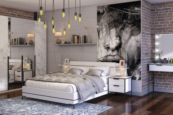 Bedroom set Nord white