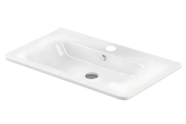 Semi-built-in washbasin Nixon 80 00-00001391 Semi-built-in, 80x16x46 cm