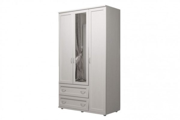 3-door wardrobe Nika-lux 120.2x205.6x54.6 cm, white Bodega