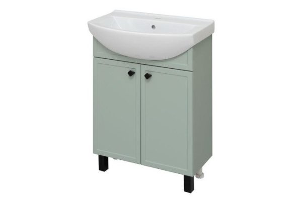 Floor stand RUNO Rimini 00-00001273 61 cm, frame color mint, front mint