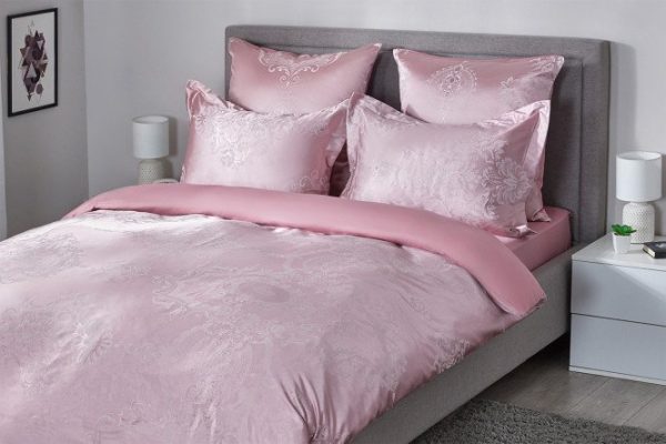 Bed linen set ESTUDI BLANCO Beatris Satin jacquard 175x215 cm, 2 bedrooms