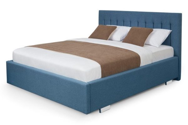 Bed with lifting mechanism Phoenix color blue 200x200 cm