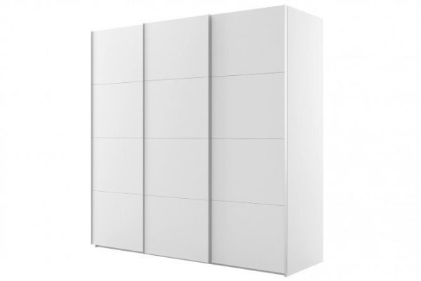 3-door wardrobe Comet 300x240 cm white snow