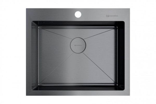 Inset sink OMOIKIRI Akisame 59-GM 4973096, burnished steel 59x51x20 cm