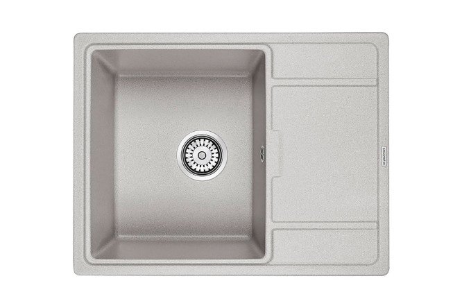 Inset sink with wing PAULMARK Weimar PM216550-GR 65x50x20 cm