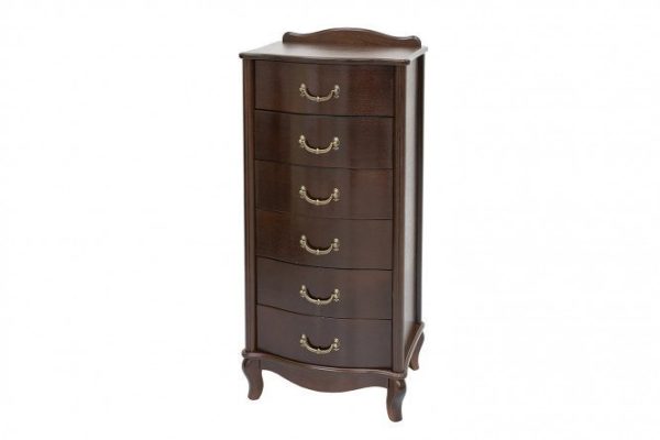 Narrow chest of drawers Athena walnut
