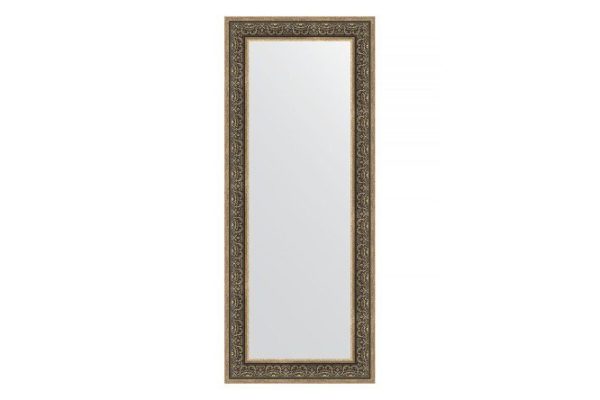 Wall mirror in a baguette frame EVOFORM BY 3128 silver monogram 63x153 cm