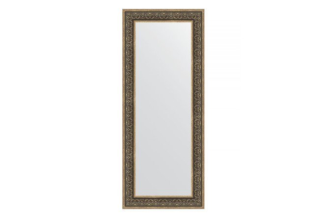 Wall mirror in a baguette frame EVOFORM BY 3128 silver monogram 63x153 cm