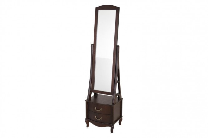 Cabinet with mirror Athena walnut 49.4x187.2 cm