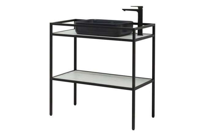 Floor console Liberty 90 cm, frame color black brush