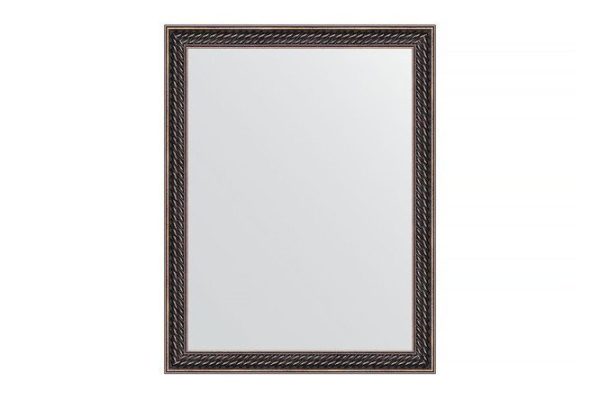 Wall mirror in a baguette frame EVOFORM BY 1328 twisted mahogany 35x45 cm
