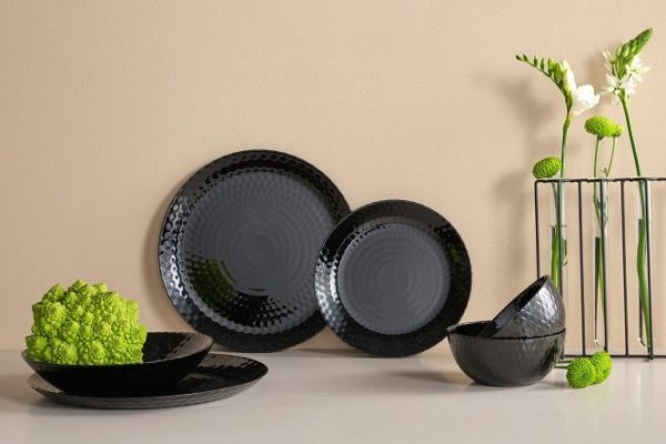 Dinnerware set Pampille black
