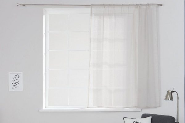 Kitchen tulle MICASA Elma 150x180 cm, 1 piece, gray