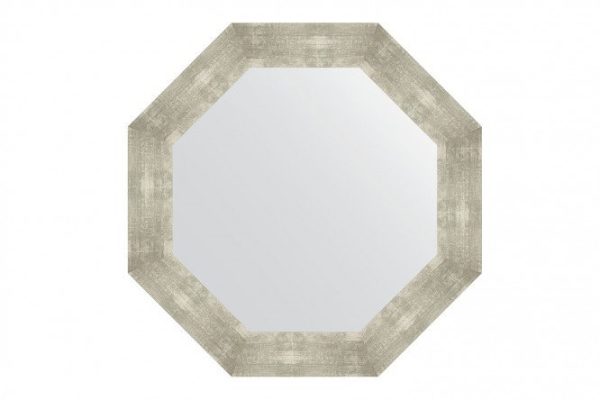 Wall mirror in a baguette frame EVOFORM Octagon BY 7359, aluminum 71x71 cm