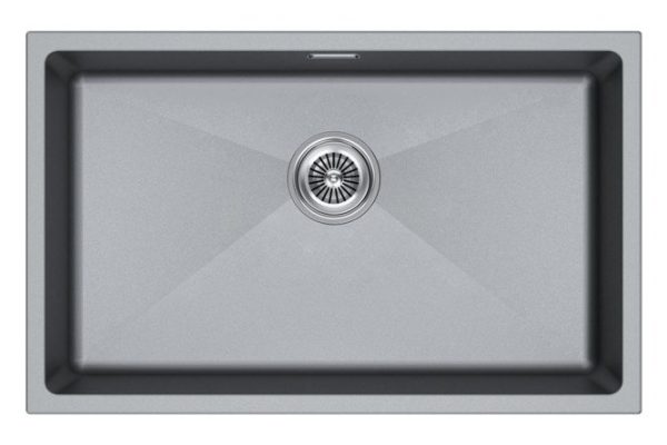 Built-in sink PAULMARK Lumi 74UNI IT-GRANIT LU74-GRM 74x46x21 cm