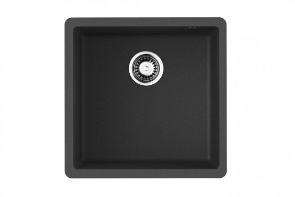 Inset sink OMOIKIRI Bosen 44-U-BL 4993595, black 44x44x19 cm