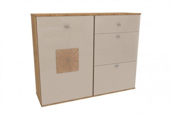 Combination chest of drawers Fiji oak gold/Kashmir 119x95.6x35 cm
