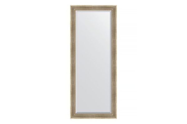 Floor mirror with bevel in a baguette frame EVOFORM BY 6121 silver aqueduct 82x202 cm