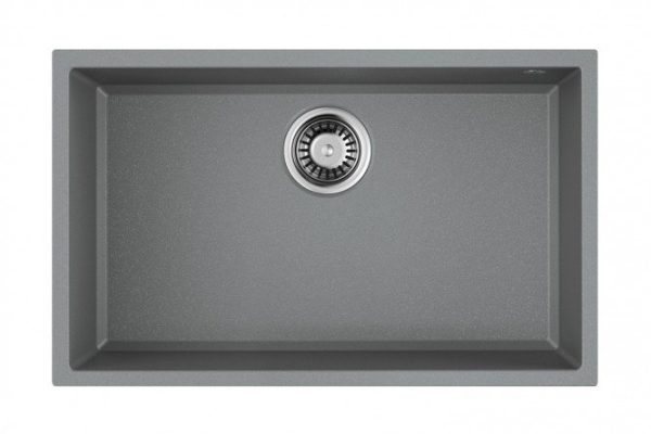 Inset sink OMOIKIRI Tedori 66-U-GR 4993541, gray 66x42x20 cm
