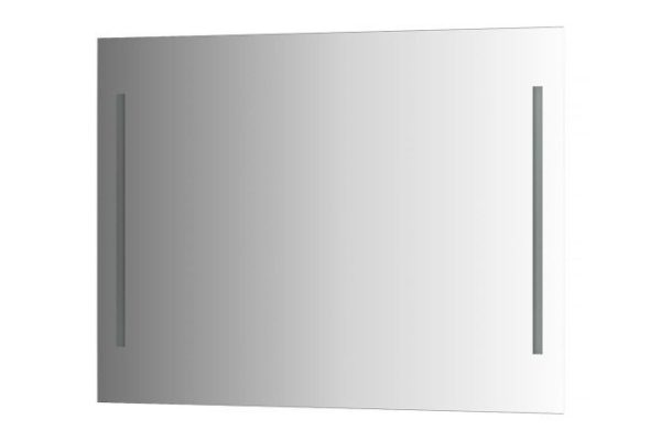 Wall mirror EVOFORM Ledline with 2 built-in LED lights, BY 2119 100x75 cm