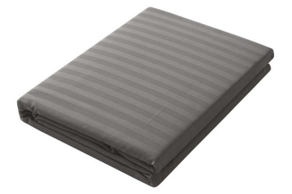 Duvet cover Stripe Premium Gray Stripe-satin 148x215 cm, 1.5 sleepers