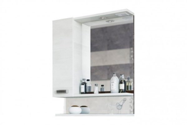 Wardrobe with mirror Sanflor Texas 69x73.6x14.6 cm