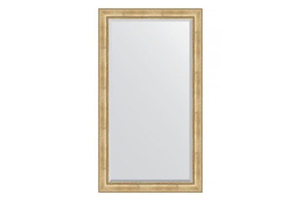 Floor mirror with bevel in a baguette frame EVOFORM BY 6178 antique silver with ornament 117x207 cm
