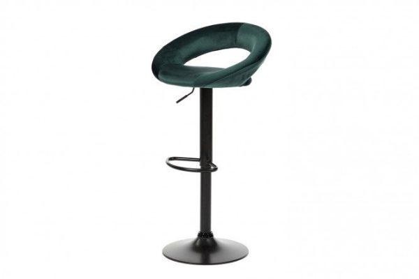 Bar stool Ufo 53x80x48 cm, color dark green, black