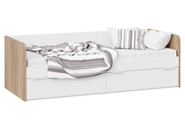 Bed Porto 80x200 cm color apple belluno, soft white