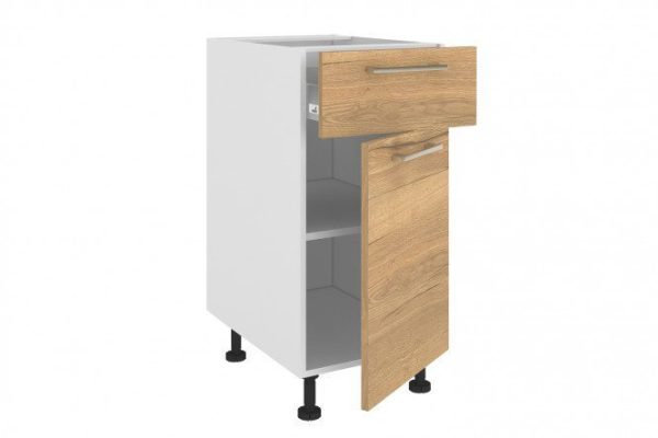 Set of fronts with 1 drawer for the Amika floor cabinet 40x72 cm, Halifax oak color