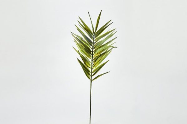 Artificial flower Green palm leaf 22x5 cm