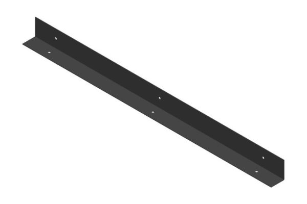Bracket for fastening the tabletop to the wall P27866 black moiré