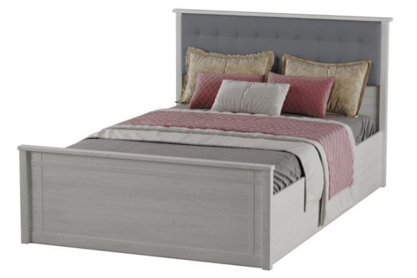 Bed frame Richard color ash anchor light, pastel blue (990) 160x200 cm