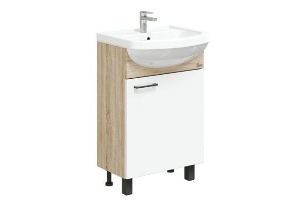 Floor stand ONIKA Eco 105208 47.8 cm, frame color Sonoma oak, facade white