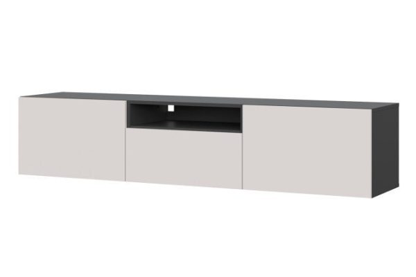 fhcqhxuaqbzu24ngc42uf5oqijtkhxw5.jpg Cabinet Oscar Moon 180x40 with 2 doors, drawer and shelf, anthracite / Santiago sofa
