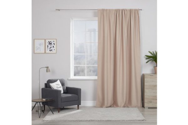 Curtain MICASA Landry 200x280 cm, 1 piece, beige
