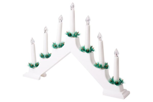 Decorative lamp with 7 candles NEON-NIGHT REXANT New Year's slide