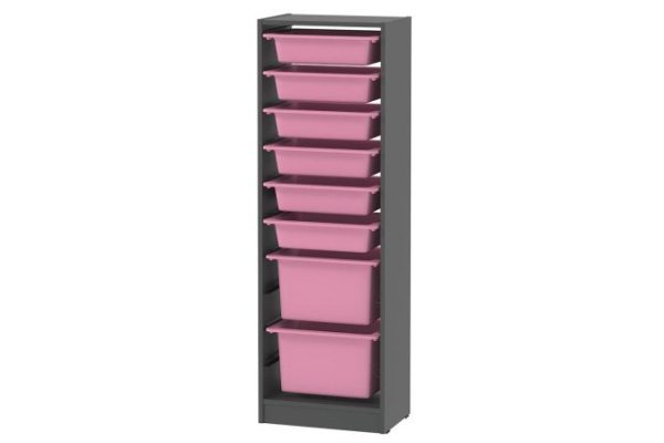 Alpha rack 46x141.2x30 cm, with containers