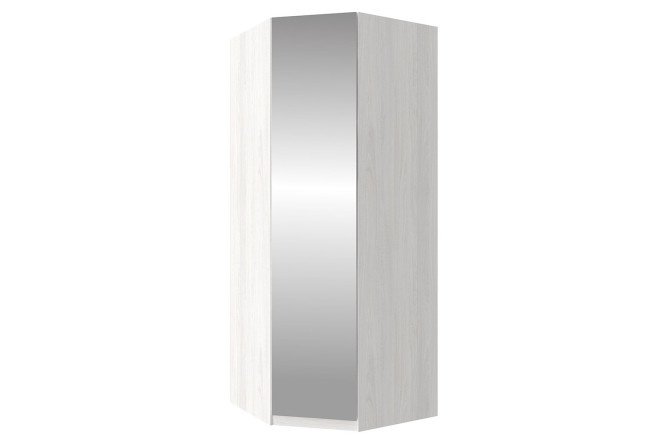 Corner wardrobe Oscar Lila 95.05x236x95.05 cm, light ash Anchor, front - mirror