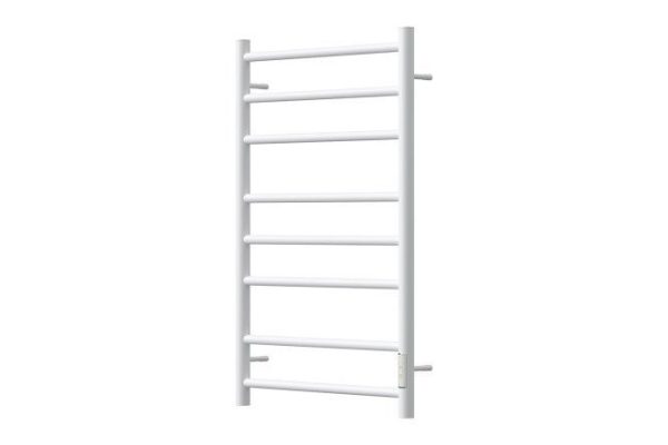 Electric heated towel rail POINT Aurora P8, white PN10848W 43.2x80x8.7 cm