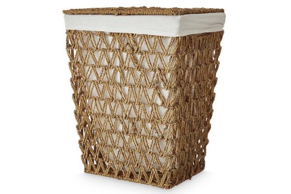 Laundry basket with lid 607169 42x52x30 cm