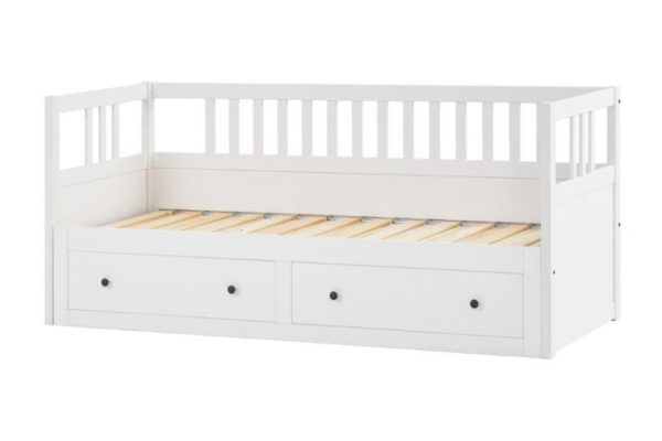 Kymor couch bed with storage 80x200 cm white