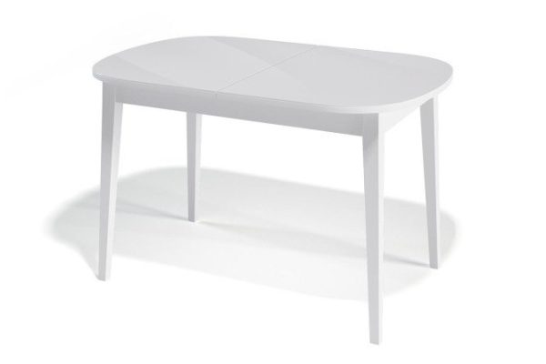 Dining table 130M extendable, white gloss 130x76x80 cm