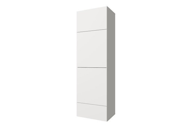 Wardrobe 3 doors and drawer Oscar 60x192 with door closer, white